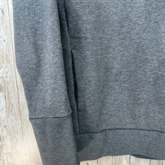 Fabletics Zaylee Funnel Neck Tunic Sweatshirt Womens L Heather‎ Gray Athletic - Picture 6 of 7